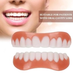 Silicone cosmetic denture - upper / lower bracesTeeth Whitening