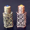Retro metal perfume bottle - with crystal - Arabic style - 3mlPerfumes
