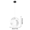 Modern iron ceiling lamp - globe-shaped - 60WCeiling lights