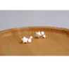 Silver triple star - earringsEarrings