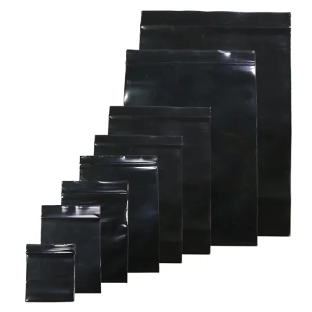 Reclosable plastic bags - pouches - heat sealing - black - 16 * 24 cm - 100 piecesStorage Bags
