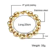 Coffee beans shaped link chain - bracelet - stainless steel - unisex - waterproofBracelets