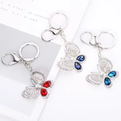 Crystal butterfly keychainKeyrings