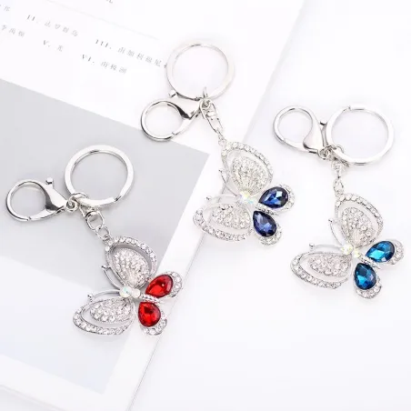 Crystal butterfly keychainKeyrings