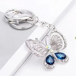 Crystal butterfly keychainKeyrings