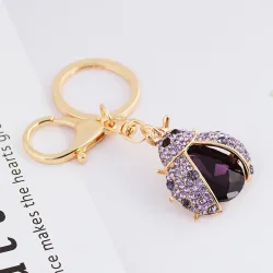 Crystal insect shape keychainKeyrings
