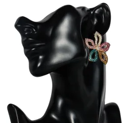Star / flower shaped crystal earringsEarrings