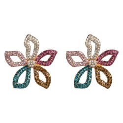 Star / flower shaped crystal earringsEarrings