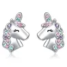 Stylish silver earrings - unicorn - cat - butterfly - rainbow - starEarrings