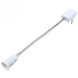 Flexible bulb holder - extension adapter - socket with On / OFF switch - E27Lighting fittings