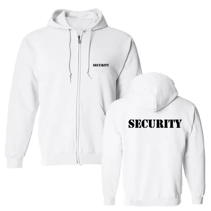 Stylish hoodie - fleece jacket - with zipper / pockets - SECURITY letteringHoodies & Sweatshirt