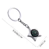 Mini pocket compass - with keychainKeyrings
