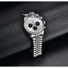 BENYAR - elegant Quartz watch - chronograph - waterproof - stainless steel - whiteWatches