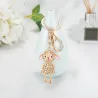 Gold sheep - with crystals - keychainKeyrings