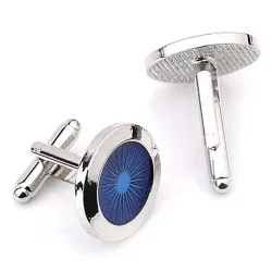 Round blue eyes - cufflinksCufflinks