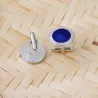 Round blue eyes - cufflinksCufflinks