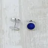 Round blue eyes - cufflinksCufflinks
