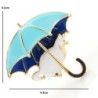 Cat under umbrella - broochBrooches