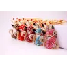 Crystal fox with crown - keychainKeyrings
