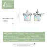 Unicorn & opal - stud earrings - 925 sterling silverEarrings