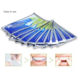 Professional teeth whitening - bleaching gel strips - 28 piecesMouth