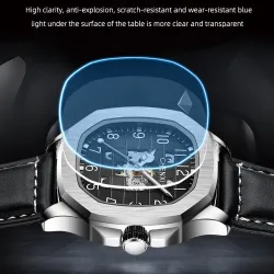 CHENXI - automatic mechanical Quartz watch - waterproof - skeleton design - silver / blackWatches