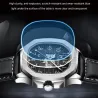 CHENXI - automatic mechanical Quartz watch - waterproof - skeleton design - silver / blackWatches