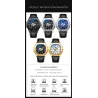 CHENXI - automatic mechanical Quartz watch - waterproof - skeleton design - silver / blackWatches