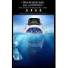 CHENXI - automatic mechanical Quartz watch - waterproof - skeleton design - silver / blackWatches