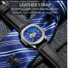 CHENXI - automatic mechanical Quartz watch - waterproof - skeleton design - silver / blackWatches