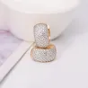 Elegant small hoop earrings - full zirconEarrings