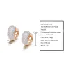Elegant small hoop earrings - full zirconEarrings