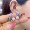 Tulip / pearl - stud earringsEarrings