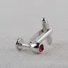 Wine glass / bottle - silver cufflinksCufflinks