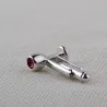 Wine glass / bottle - silver cufflinksCufflinks