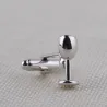 Wine glass / bottle - silver cufflinksCufflinks