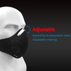 Protective face / mouth mask - KN95 - with PM25 filter - air valve - anti bacterialMouth masks