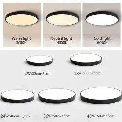 Modern round ceiling lamp - LED - 12W - 18W - 24W - 36W - 48WCeiling lights