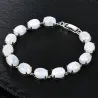 Elegant bracelet - natural moonlight stone - 925 sterling silverBracelets
