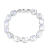 Elegant bracelet - natural moonlight stone - 925 sterling silverBracelets