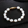 Elegant bracelet - natural moonlight stone - 925 sterling silverBracelets