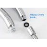 Square shower head - 300 holes - high pressure - chromeShower Heads