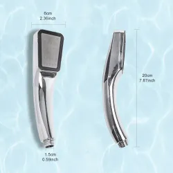 Square shower head - 300 holes - high pressure - chromeShower Heads
