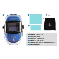 Welding mask - automatic darkening helmet - TIG - MIG - ARC - grindingHelmets