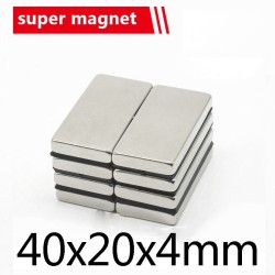 N35 - neodymium magnet - strong block - 40mm * 20mm * 4mmN35