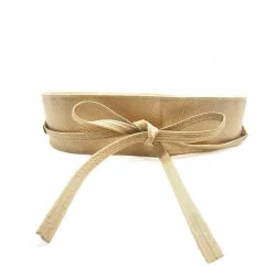 Wide self-tie belt - soft leatherBelts