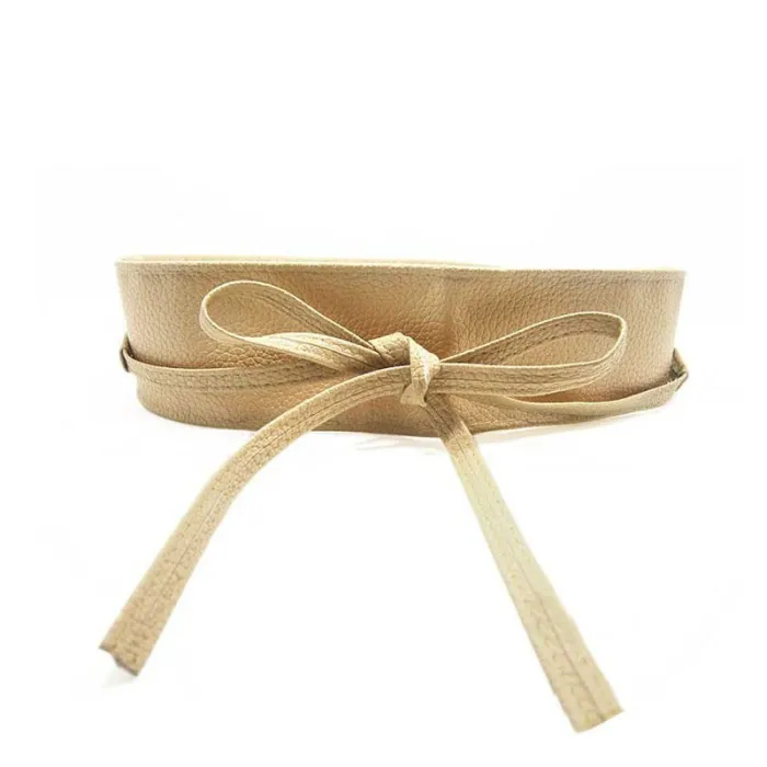 Wide self-tie belt - soft leatherBelts