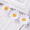 Decorative hair clips - white daisies - 10 piecesHair clips