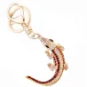 Crystal crocodile - metal keychainKeyrings