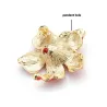 Big flower with crystals - elegant brooch - with necklace holeBrooches